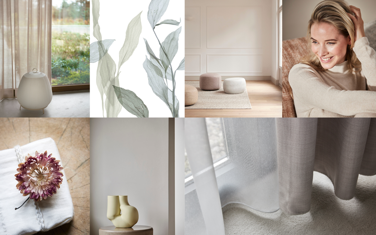 moodboard 1: sérénité – une source d'inspiration pour les tendances intérieures